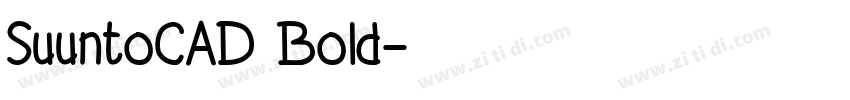 SuuntoCAD Bold字体转换